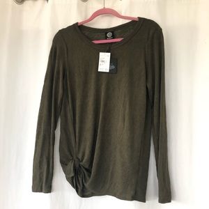 Green Long Sleeve Bobeau shirt